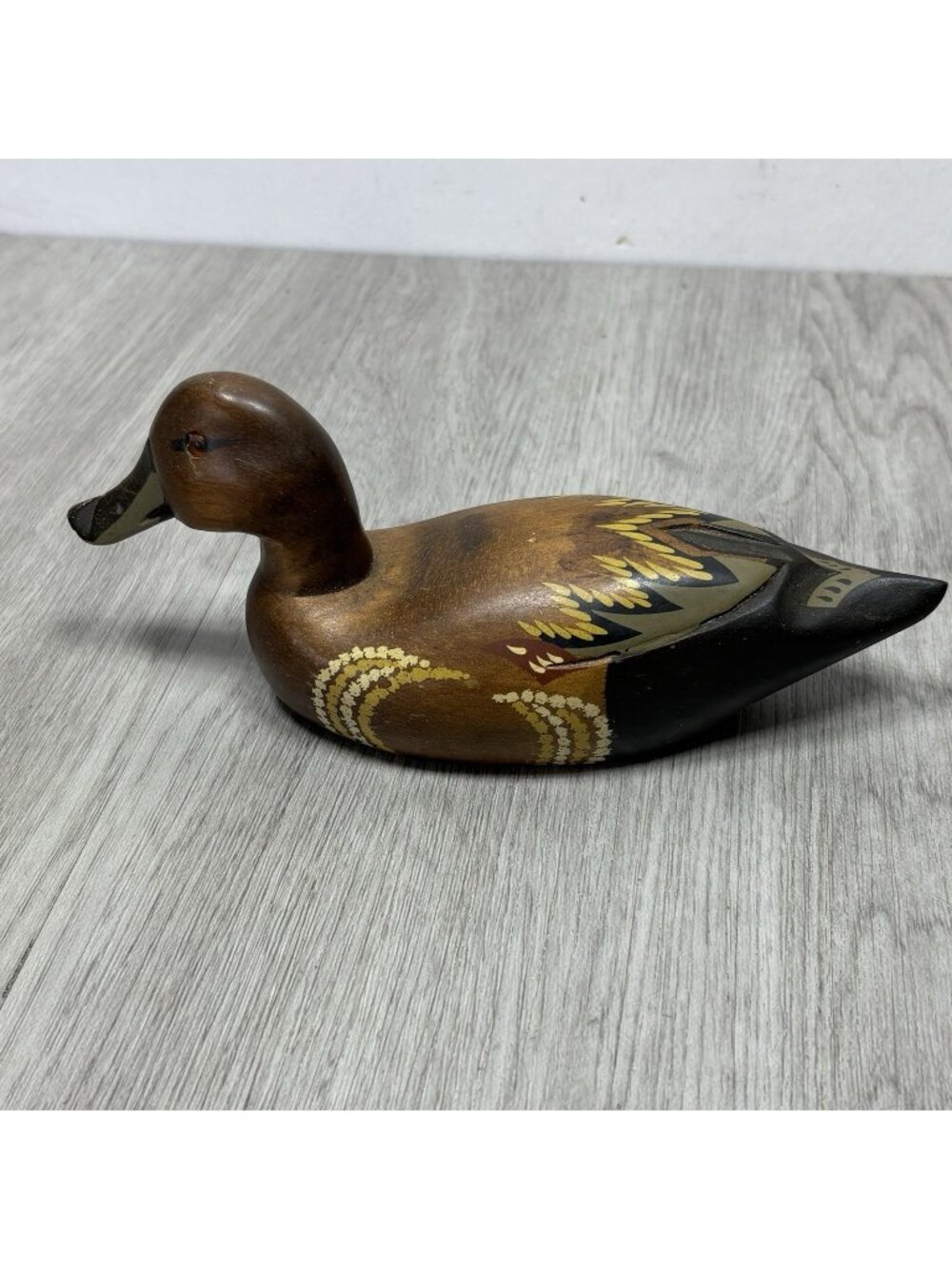 Wooden Pintail Duck Decoy Decoy 8" Folkart Home Decor Hunting Animal